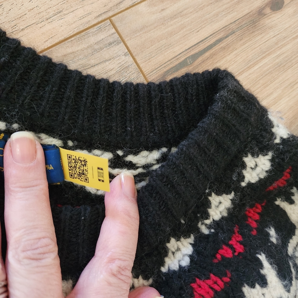 Polo Ralph Lauren Wool And Alpaca Fairisle Sweater Size Large - Picture 6 of 8
